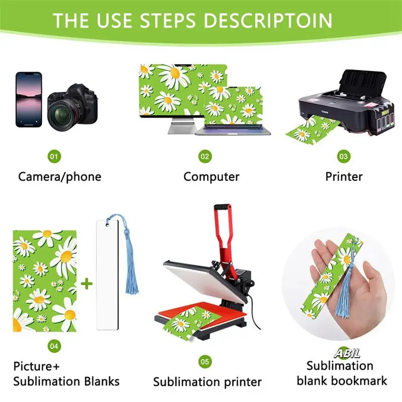 150Pcs Sublimation Blank Bookmarks, Sublimation Blank Products DIY Bookmark Projects Sublimation Double Sublimation