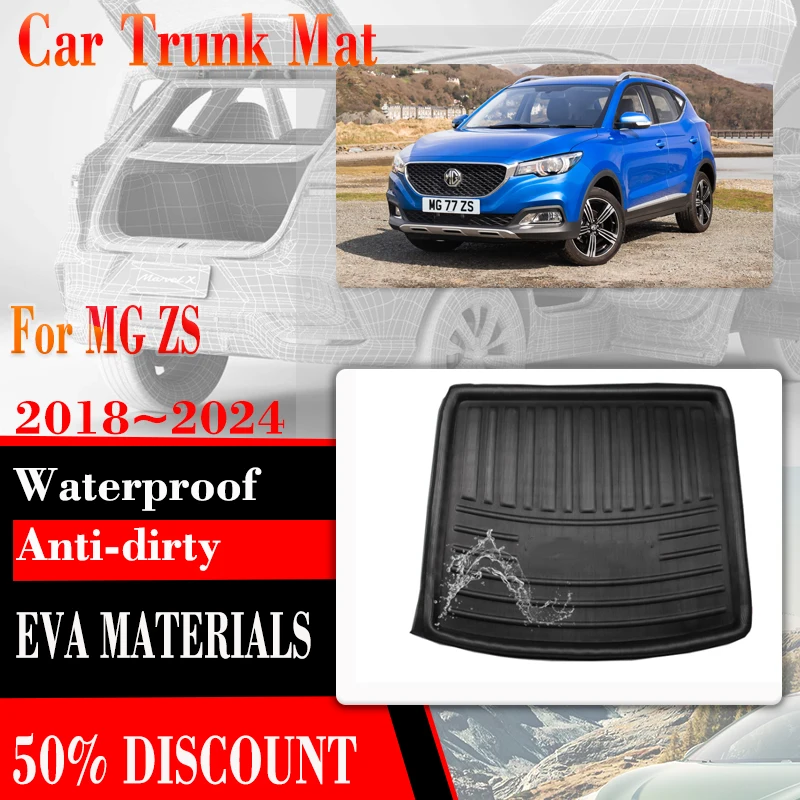 

Car Rear Trunk Mats For MG ZS ZX EZS Plus Astor ZST 2018~2024 Waterproof Rugs Car Trunk Storage Carpets Tapete Auto Accessories