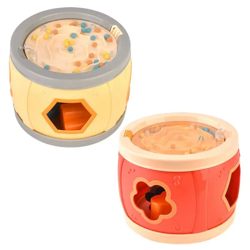 Toddler Drum Set Kids Portable Children Drum Percussion Music Tissue Box Instrument For Boys And Girls Age 6+ Toys Kid Baby Game