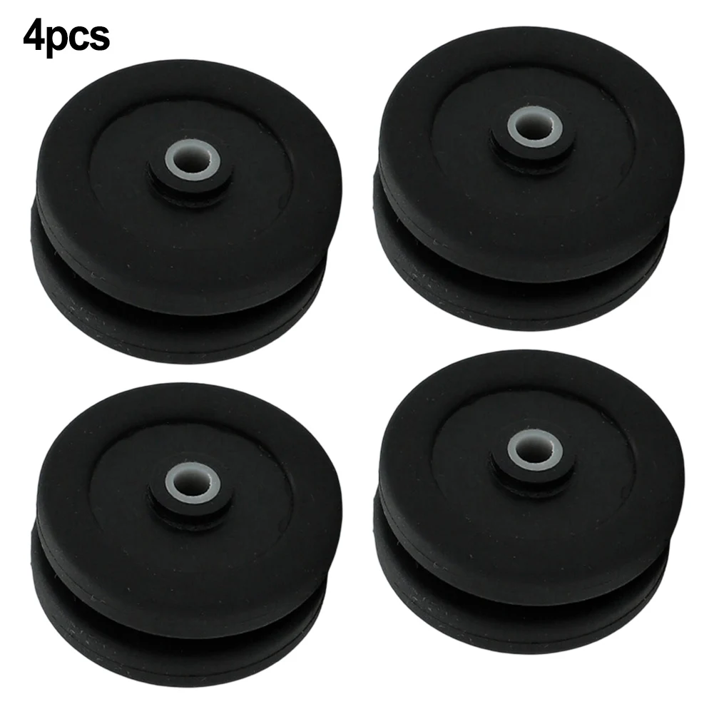 4pcs Luggage Suitcase Wheels Trolley Suitcase Rubber Wheel Non-slip Suitcase Wear-resistant Black Replacement Wheel