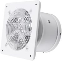 40W Extractor Fan, 6 Inch 650 m³/h Industrial Wall Fan, 2800 rpm, Kitchen Extractor Fan, 80Pa, Axial Fan with Safety Net Cover