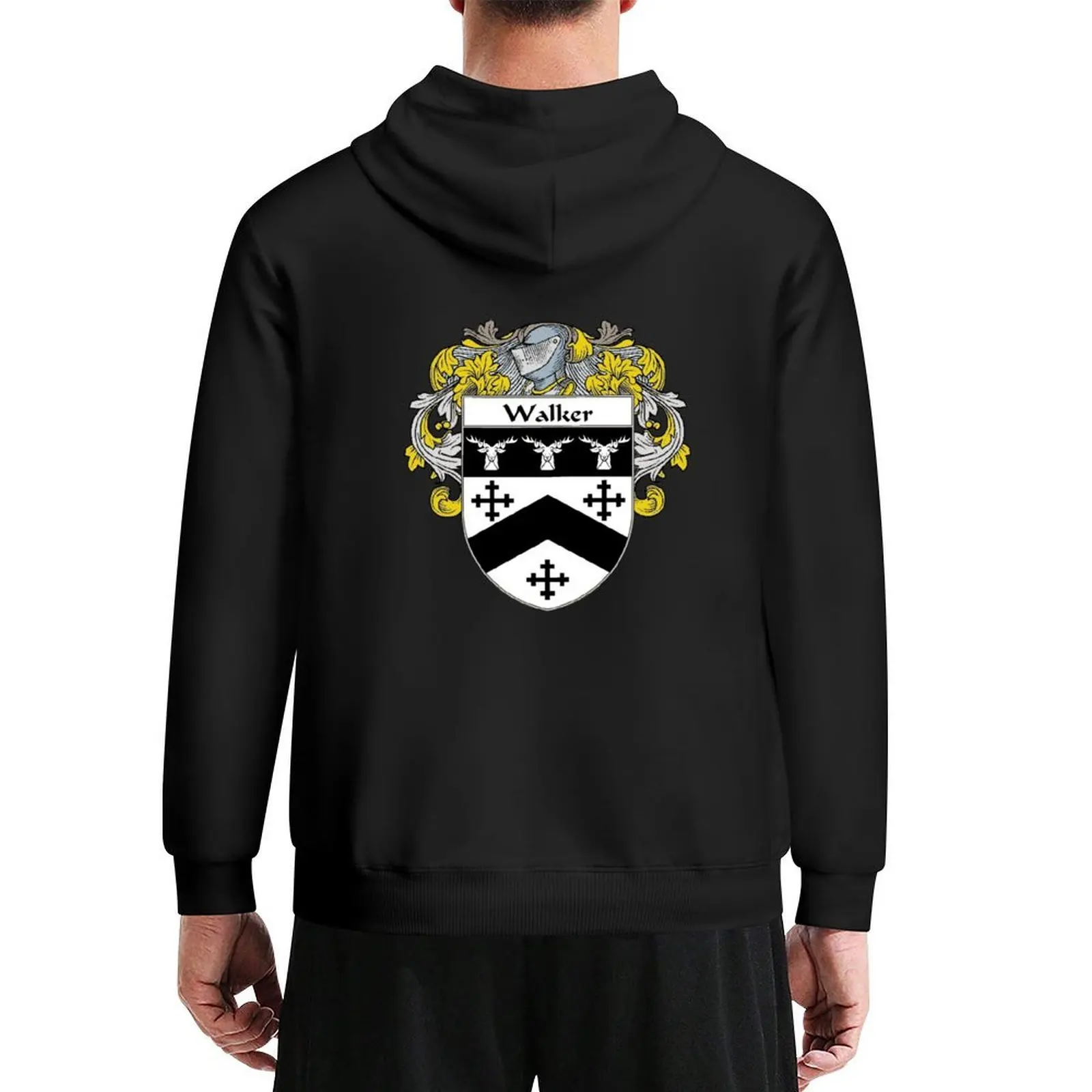 

Walker Coat of Arms / Walker Family Crest Hoodie men's sweat-shirt men's coat autumn mens hoodies