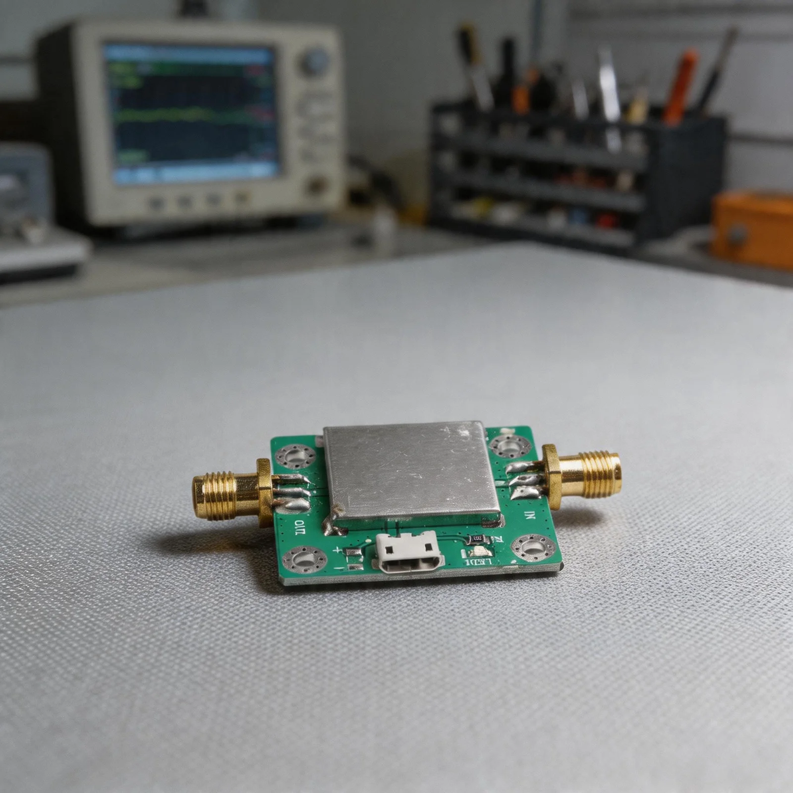 Rf Transmission Circuit Module 20db Gain Rf Signal Booster Led Indicator Rf Signal Power RF 20dB USB RF LED 50