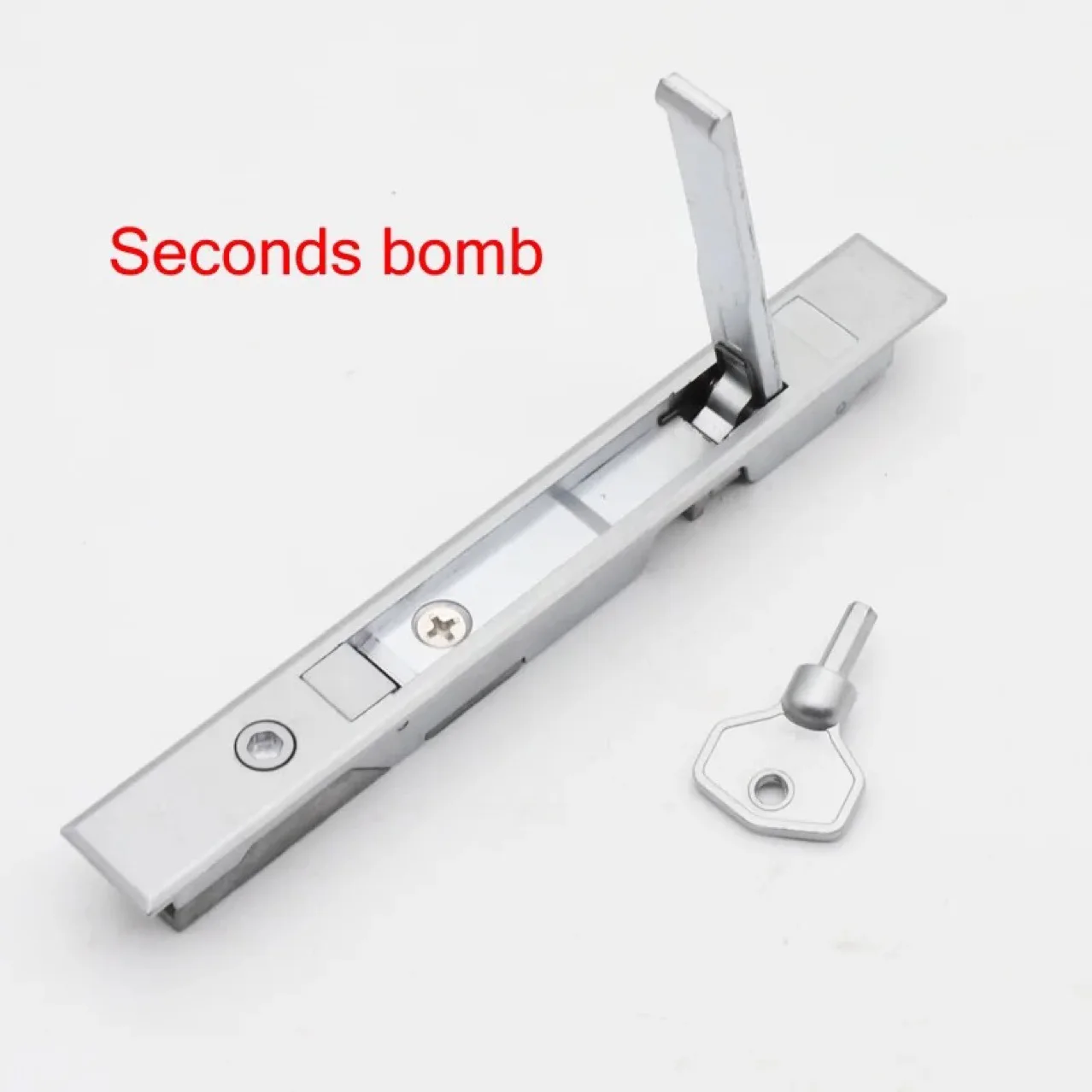 Serratura per schermo in lega di zinco Piccola serratura a combinazione a molla aperta Serratura per schermo invisibile Serratura per schermo per porta con schermo dorato