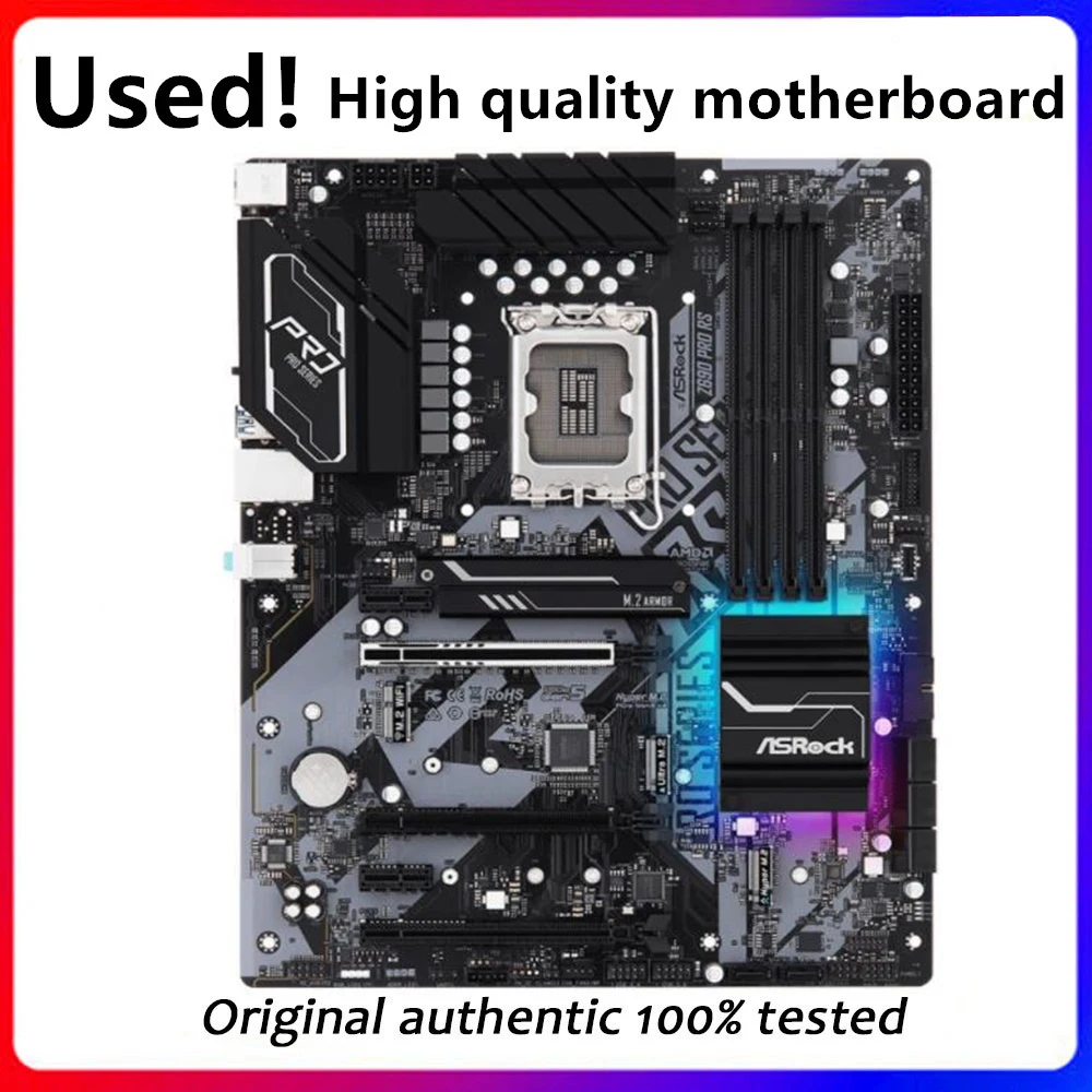 

Для ASRock Z690 Pro RS оригинальный рабочий стол для Intel Z690 DDR4 материнская плата LGA 1700 i7/i5/i3 б/у материнская плата