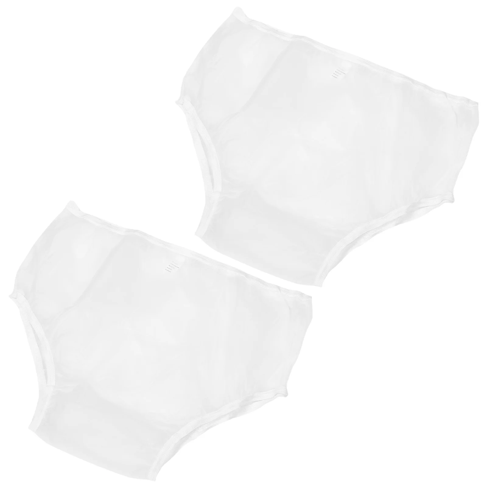 

Reusable Waterproof Incontinence Pants Adult Pull-on Diapers Leakproof Care for Elderly Washable Briefs 2Pcs White