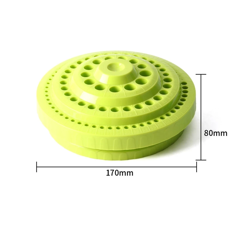 Dental Burs Storage Box, 360 Degree Rotating Organizer