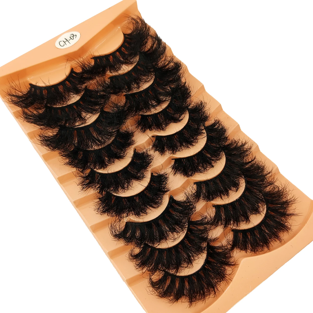 9 pares de cílios de vison artificial mistos com fofa de longa duração e ondulação dramática, estendendo cílios grossos e bonitos