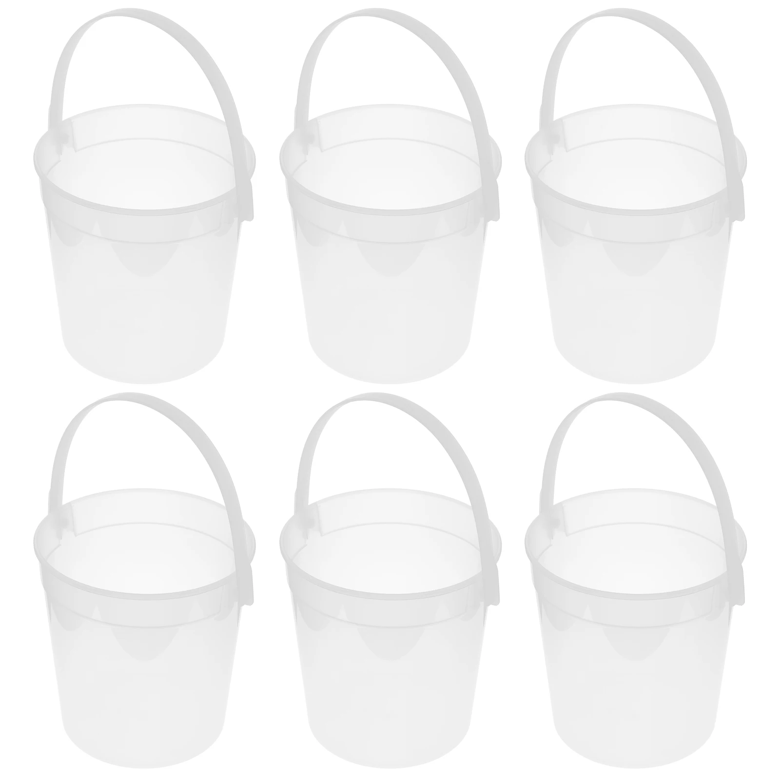 

10pcs Transparent Lidless Bucket 950ml Round Design for Fruit Milk Tea Ice Cream Food Storage Popcorn Cold Drink Juices