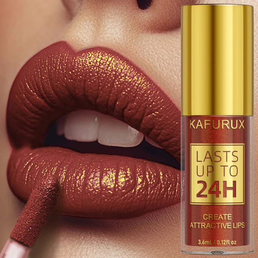 14 kleuren glitter metallic lip glazuur glanzende langdurige lipgloss waterdichte vloeibare lippenstift make-up lipolie lip tint cadeaus voor W - afbeelding 1