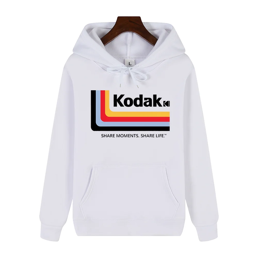 

Новая мужская толстовка-худи Kodak 2026 года: осенне-зимняя, спортивная, повседневная, модная, в теплых тонах, с принтом Y2K, уличная одежда