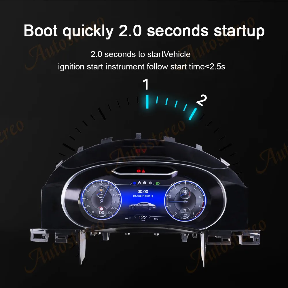 Digitale Cluster Virtuele Cockpit voor Touareg 2003-2010 LCD Instrument Multimedia Speler Auto Radio Stereo GPS IPS