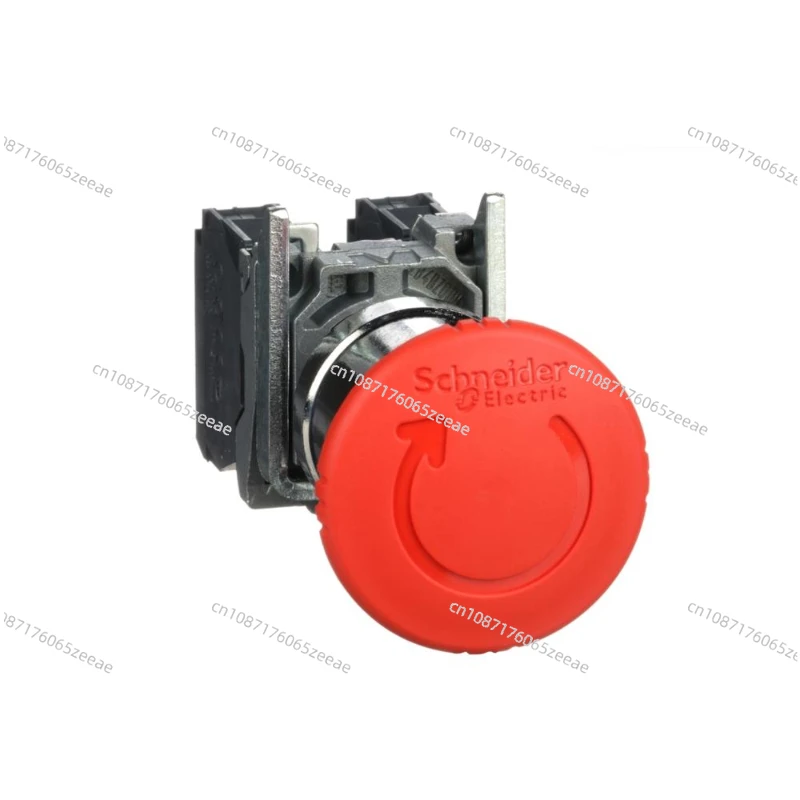 Red  40 Emergency stop,switching off head 22 trigger and latching turn release  XB4BS8445 = ZB4BS844+ZB4BZ105