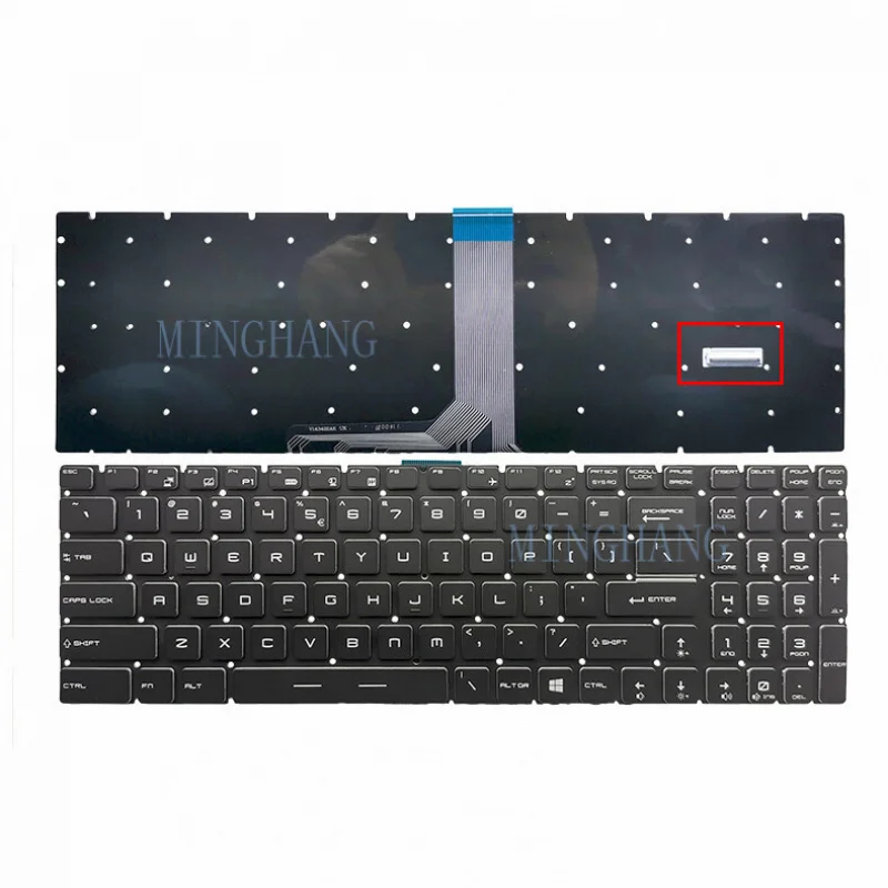 

M New for MSI GS75 GE75 Raider 9SE 8RE MS-17E1 MS-17E2 Keyboard Per-Key RGB Backlight