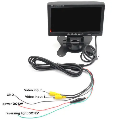 

12V-24V vehicle imaging system AV two-way switching 7-inch LCD night vision camera