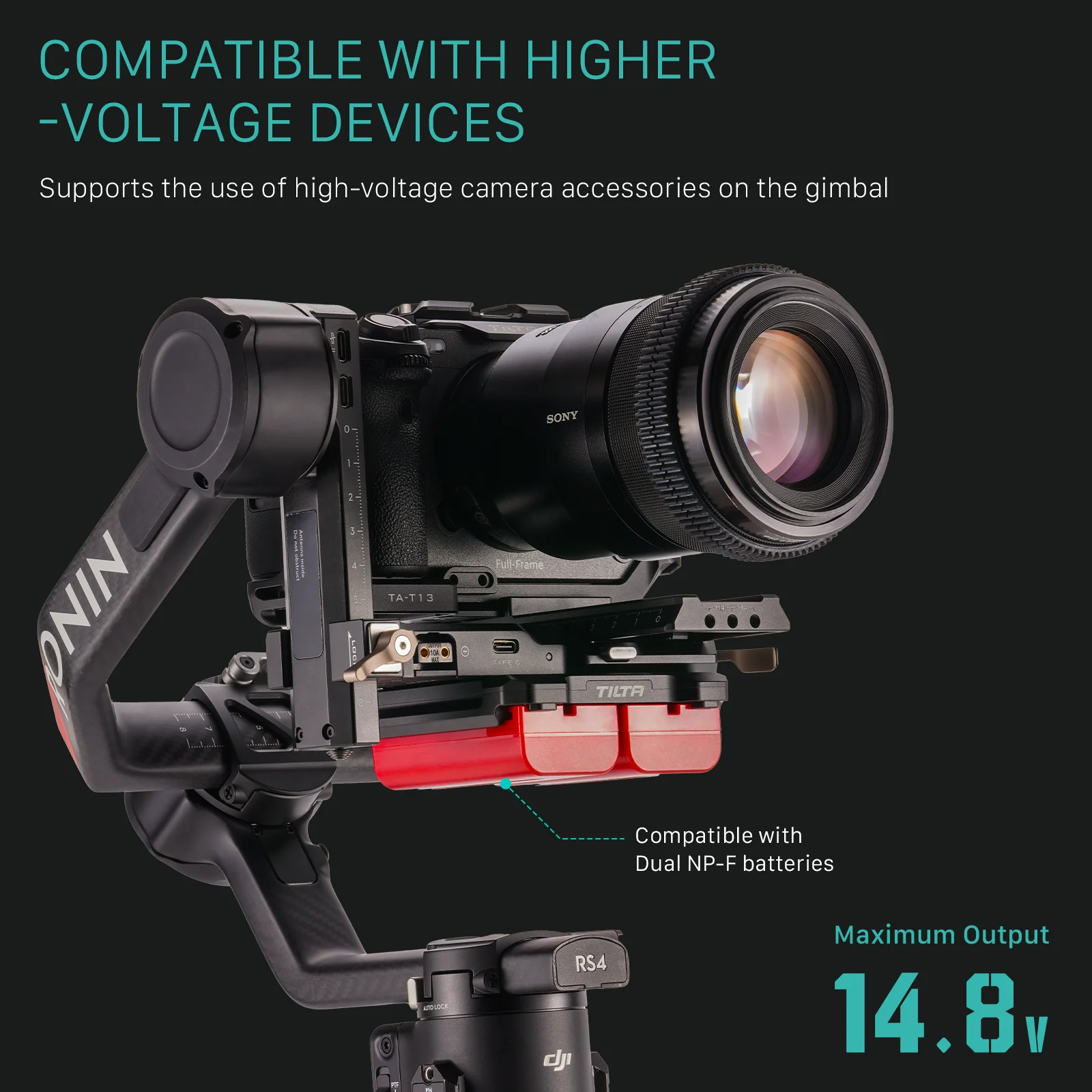 DJI RS4/RS5용 TILTA 파워 패스스루 플레이트 액세서리 TGA-PPK3