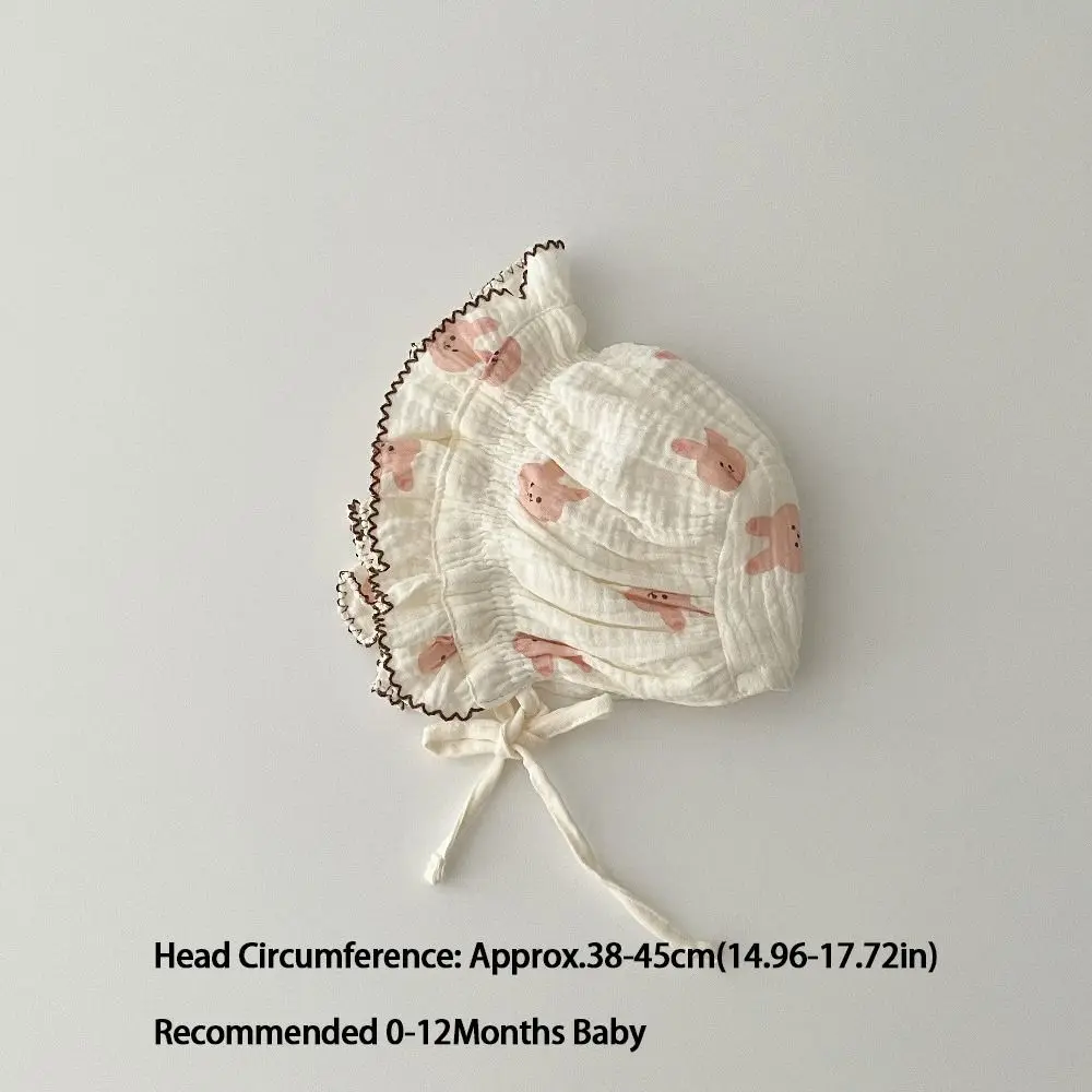 جديد القطن الخالص الطفل قبعة نقطة زهرة مطبوعة رقيقة قصر قبعة تنفس قبعة صغيرة الرضع الملحقات
