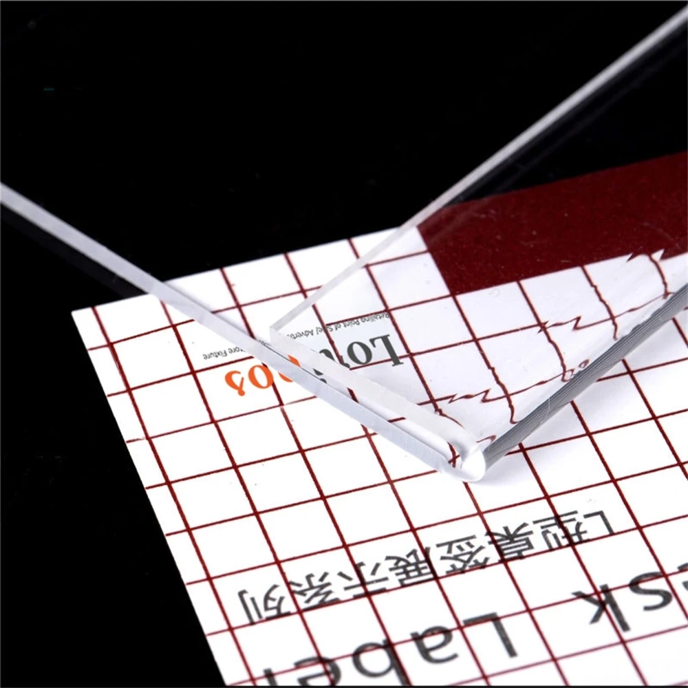 Acrylic L Shape Free Standing Desktop Label Sign Holder 5pcs