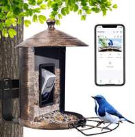Outdoor Garden Smart Bird Feeder With Camera AI Identify Bird Species 4MP HD Auto Capture Bird Watching Cam Nest