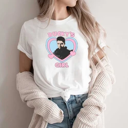 Bucky's Girl Shirt Vintage Bucky Barnes Graphic Tee Superhero Inspired Women Y2k Aesthetic T-shirt Cute Sebastian Stan Shirt Top