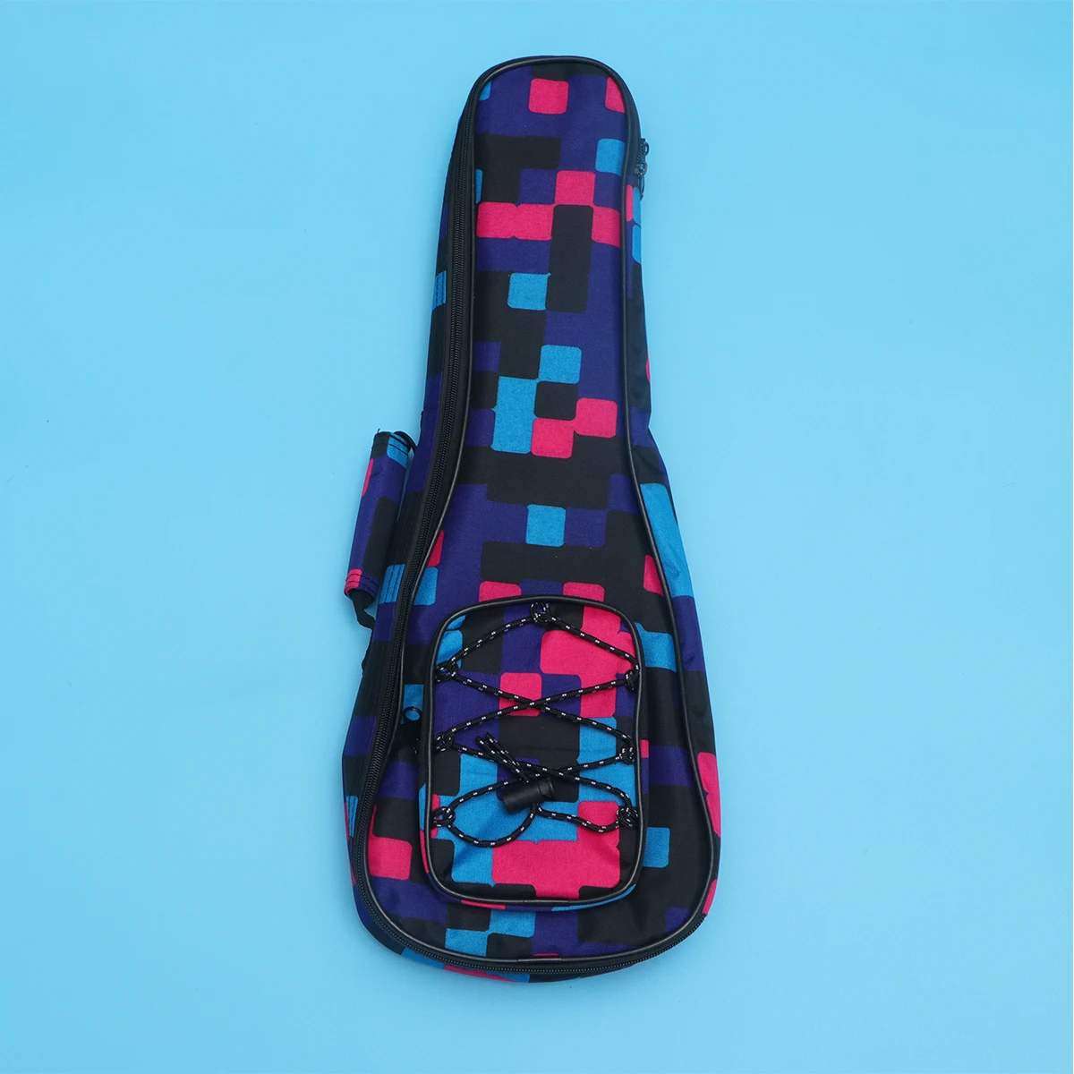 

Stylish Ukulele Carry Bag Cotton Padded 10mm Thickened Reinforced Handle Double Zipper Adjustable Shoulder Strap Plaid Floral