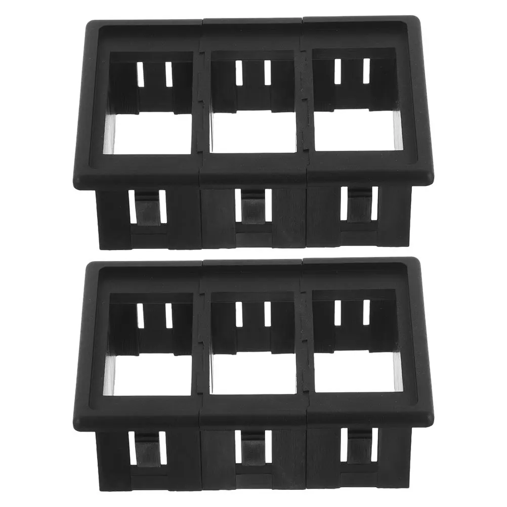 

2Pcs Automotive Switch Panel Holder ABS Car Yacht Mounting Frame for Rocker Switch Dashboard Panel Bracket Holder