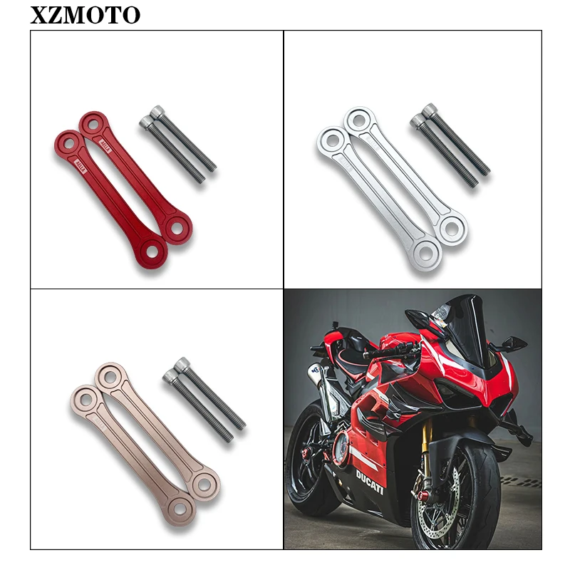 

Lowering Links Kit For DUCATI Panigale V4 V4S Street Fighter V4 Motorcycle Rear Suspension Cushion Drop Connecting Lowering Kit