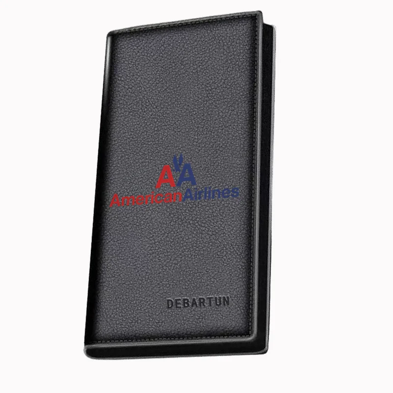 AA American Airlines ,blue red Men's Long Wallets Business Stylish Printing Design Casual Use Christmas Valentine's Father's Day