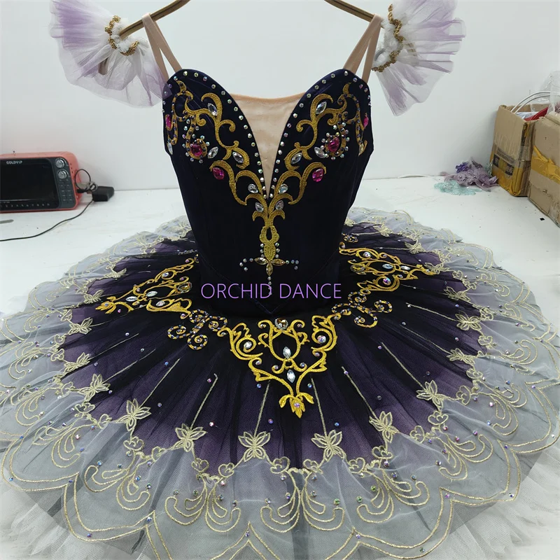 

BT01328 Профессиональный индивидуальный размер, цвет на заказ для детей, девочек, женщин, взрослых, сиреневые балетные костюмы-пачки