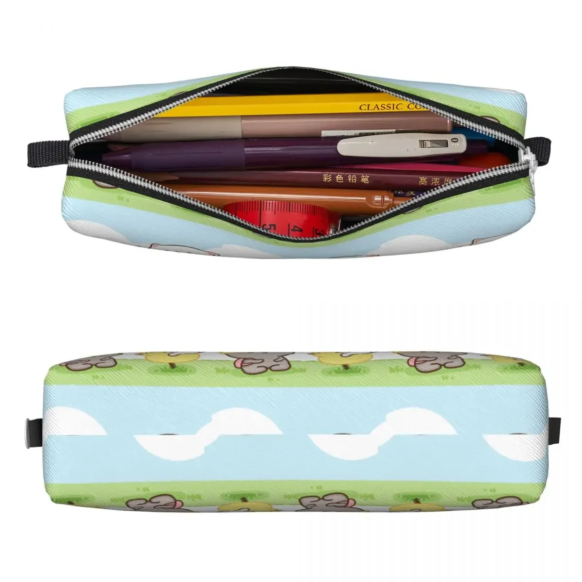 Lovely Peach And Goma Mochi Playground Pencil Case Cat Pencilcases Pen for Student Large Bags Students School Gifts Stationery