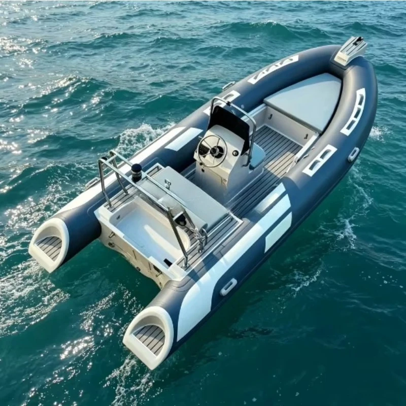 480 16ft Deep V Hull Fiberglass Inflatable Boat Fishing Boat