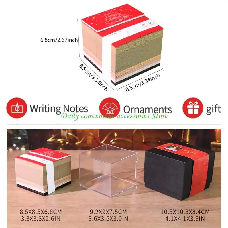 97QB ธีมคริสต์มาสปี 2026 ฉีกปฏิทินศิลปะกระดาษรีไซเคิลการออกแบบเรืองแสง 3 มิติ