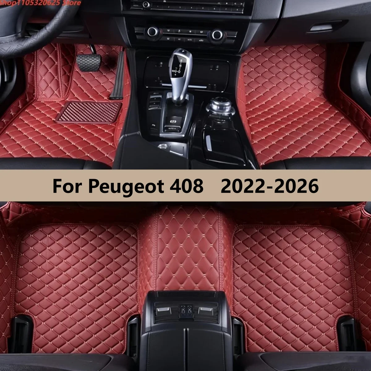 

Custom Car Floor Mats For Peugeot 408 2022 2023 2024 2025 2026 All Weather Waterproof Car Floor Mats