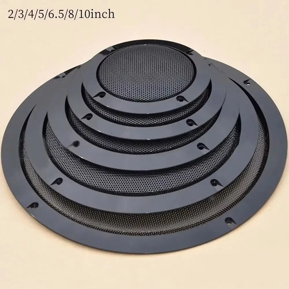 1Pcs 2/3/4/5/6.5/8/10 inch Speaker Net Cover Metal Iron Wire Grilles Enclosure Speakers Plastic Frame Car Home High-grade