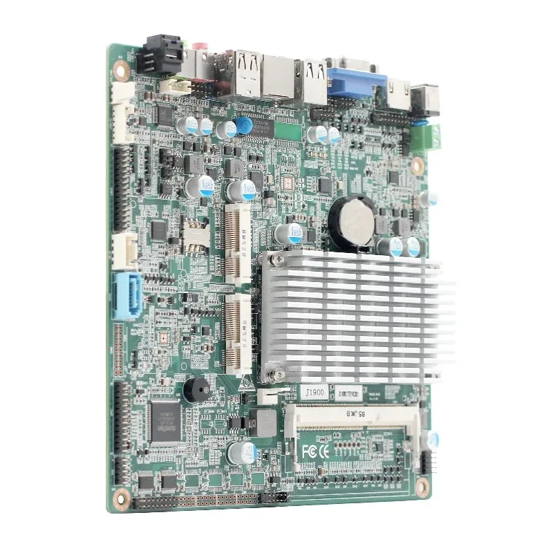 Placa Mãe NYMini Itx com Processador CPU J1900, Display LVDS/EDP, RAM DDR3, LAN, USB, Slot MSATA SSD MPCIE