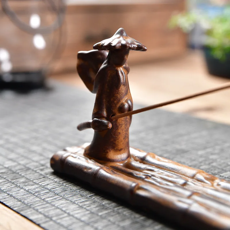 زن هان نهر السيراميك البخور عصا ، متعددة الوظائف ارتداد موزع ، الإبداعية الزخرفية الزينة ، الظل القديم