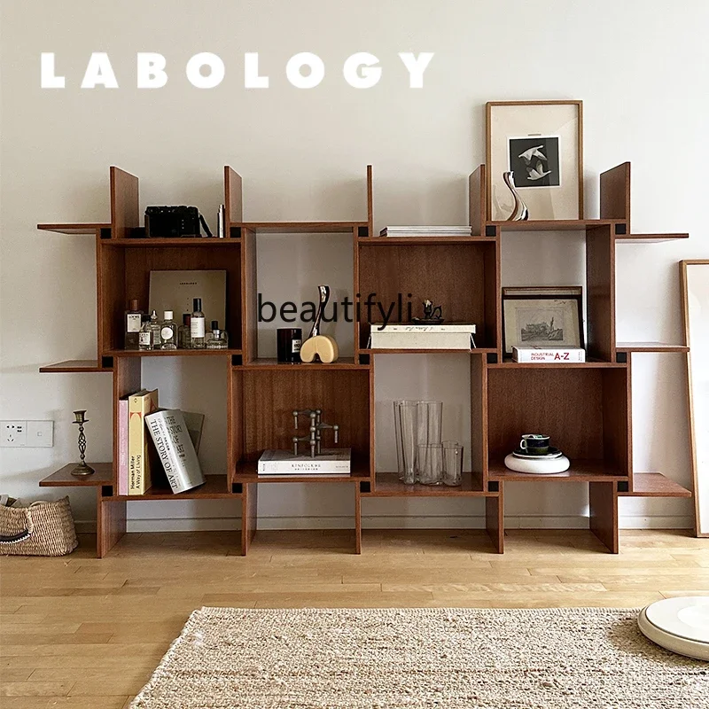 

Shelf Italian medieval style floor-to-ceiling bookshelf storage bookcase display
