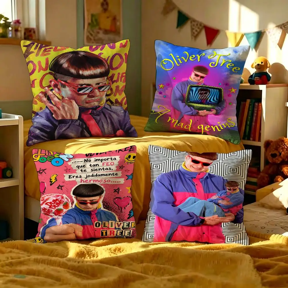 O-Oliver Tree Singer Pillow Anime Pillow Sofa Bed Head Pillow Cover Cushion Cover 45x45 cm Fashion
