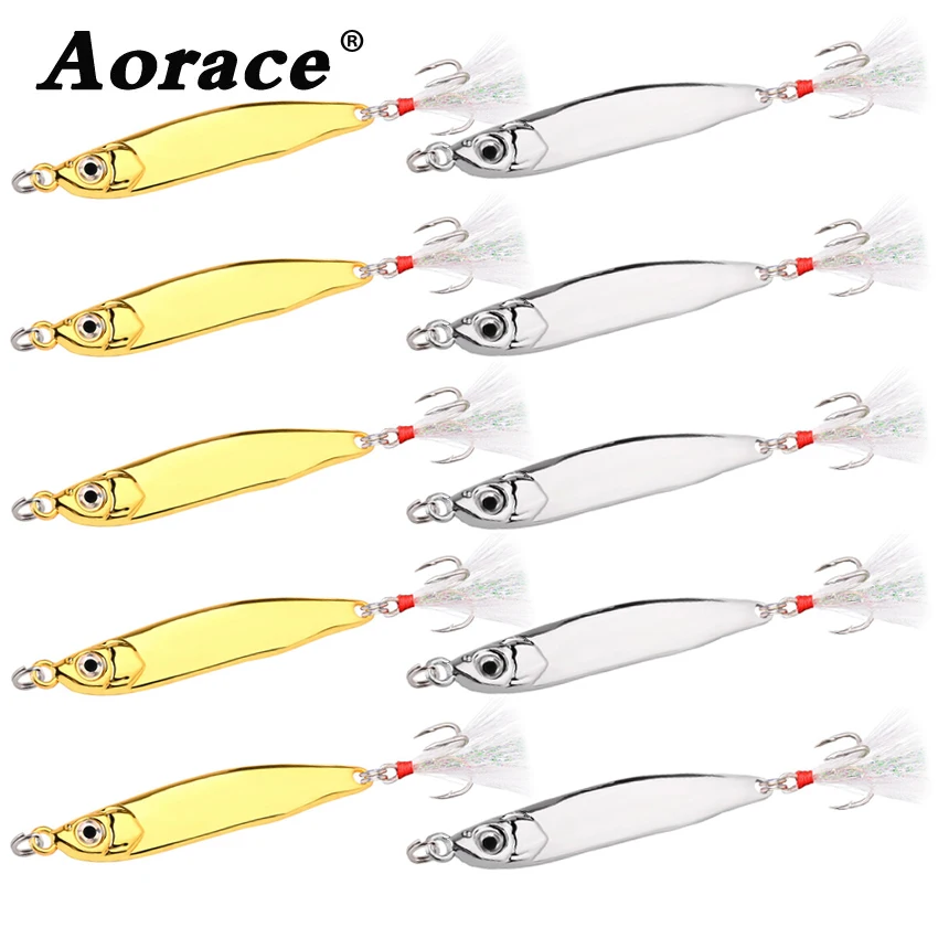 

10PCS Japen Metal Cast Jig Spoon 5/7/10/15/20/40/60/80g Shore Casting Jigging Fish Sea Bass Fishing Lure Artificial Bait Tackle