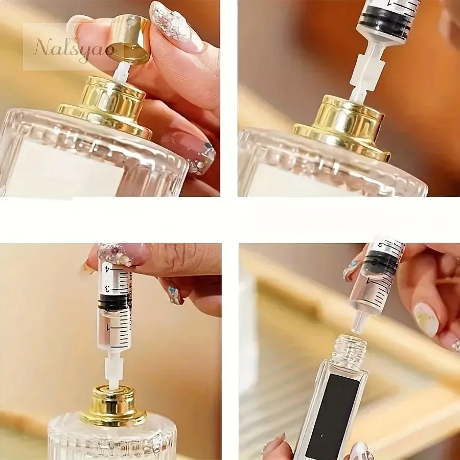 10/20pcs 5ml Plastic Syringe Perfume Dispenser Refills Cosmetics Quantitative Distribution Refillable Bottles