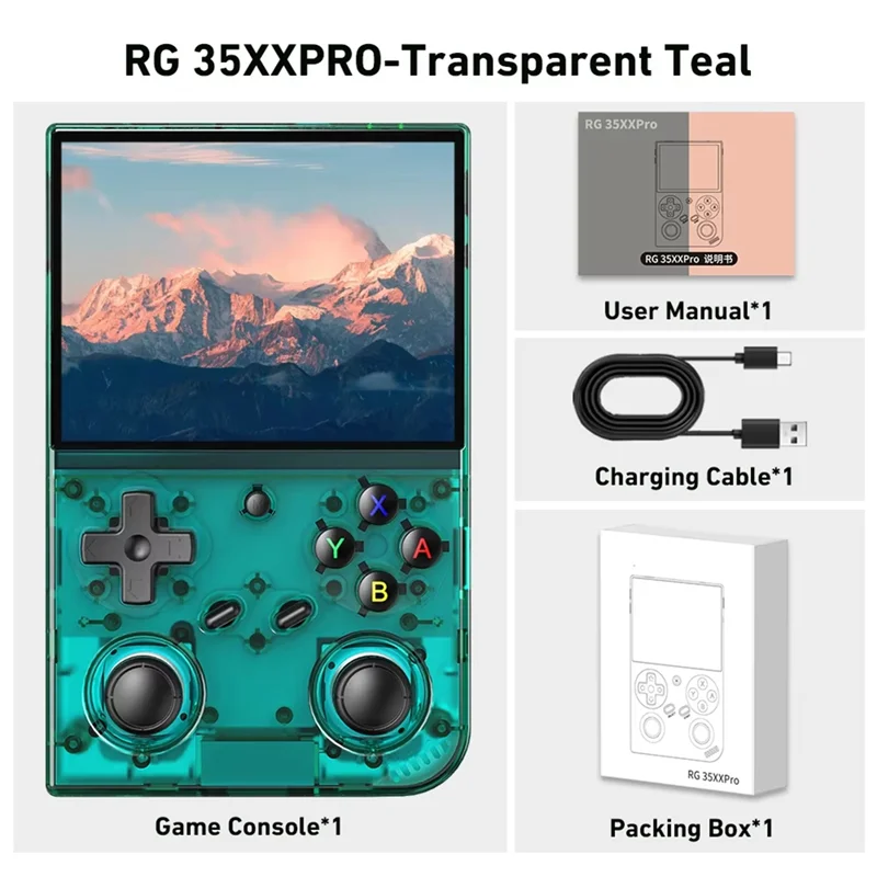 

APPLIA-Handheld Retro Game Console 3.5 Inch IPS Screen Linux System Built-In 64G TF Card 5000 Games Support 5G Wifi
