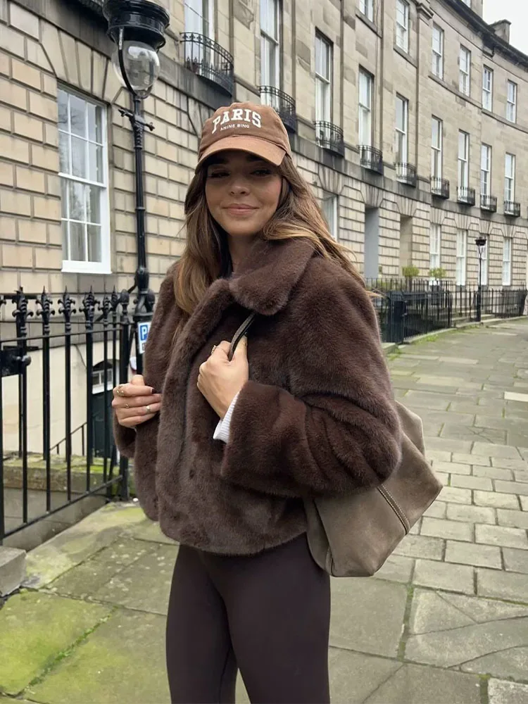 HH nuova donna moda autunno girocollo maniche lunghe monopetto tasca decorazione cappotto femminile casual street style cappotto