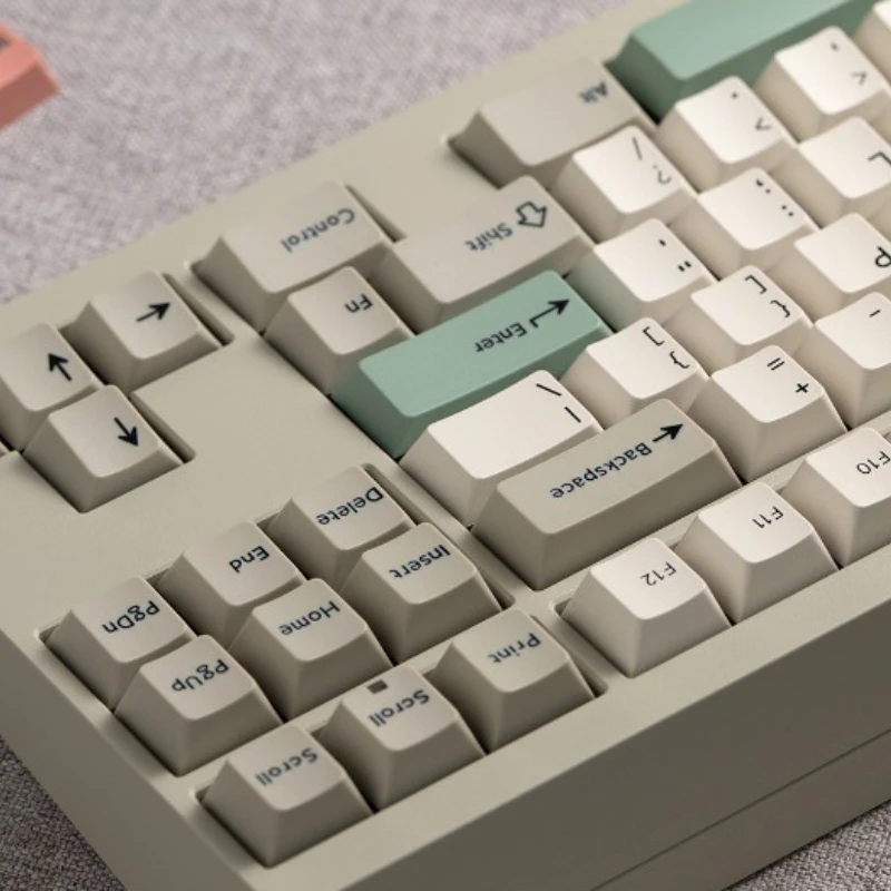 PBTfans 9009 Retro Keycaps Set Customize PBT Two-color Injection
