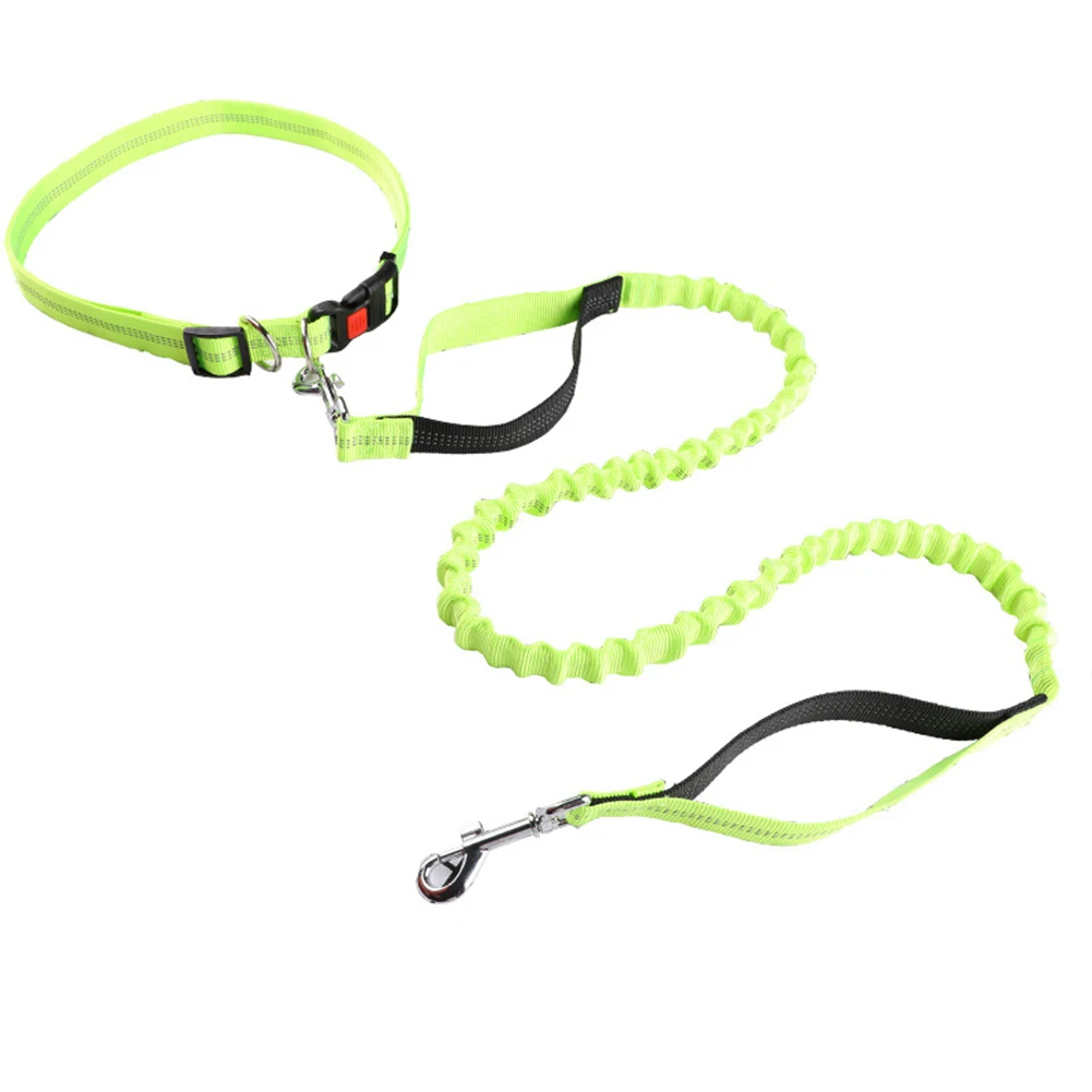 Hands Free Dog Leash Adjustable Waist Belt Handle Bungee Leash Medium Large Dogs For Walking Hiking Jogging