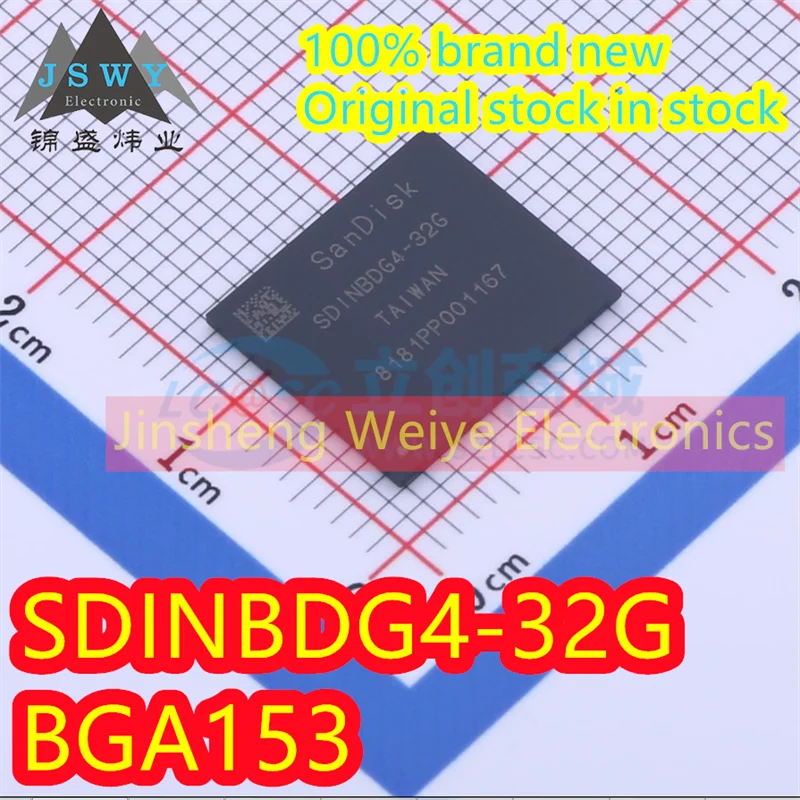 

(1/10pieces) SDINBDG4-32G EMMC5.1 BGA153 memory chip 100% brand new original good quality electronics spot