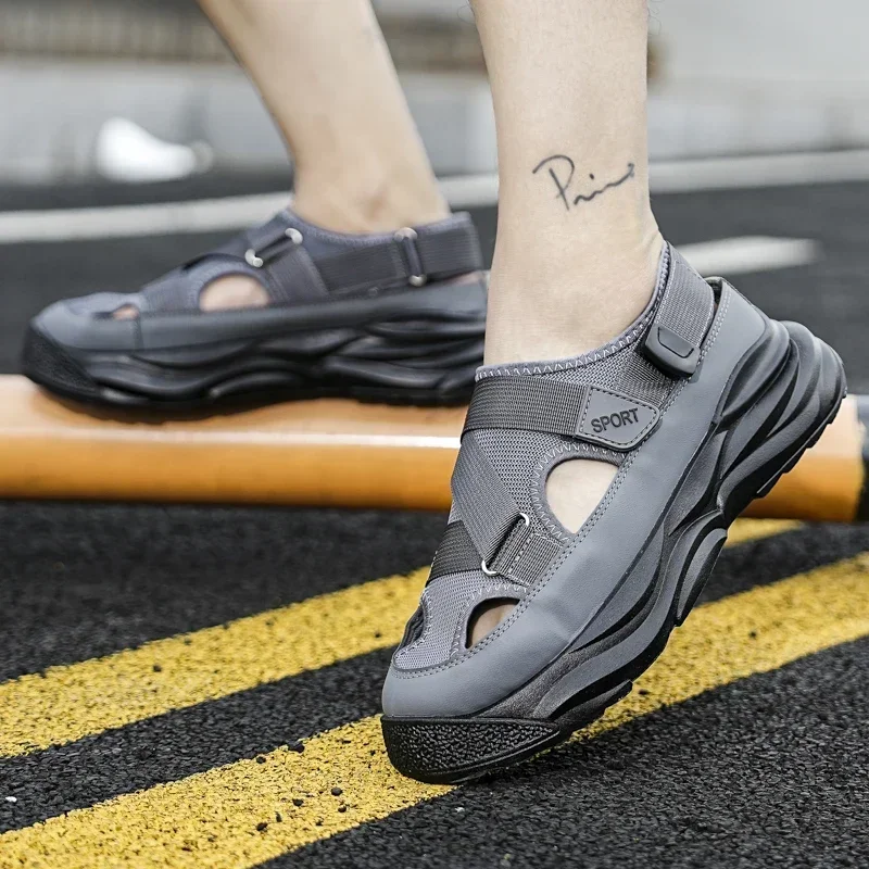 

Sandals for Men Soft Bottom Outdoor Leisure Fashion Beach Slippers Sandals Summer Man Slippery Wear-resisting Breathable
