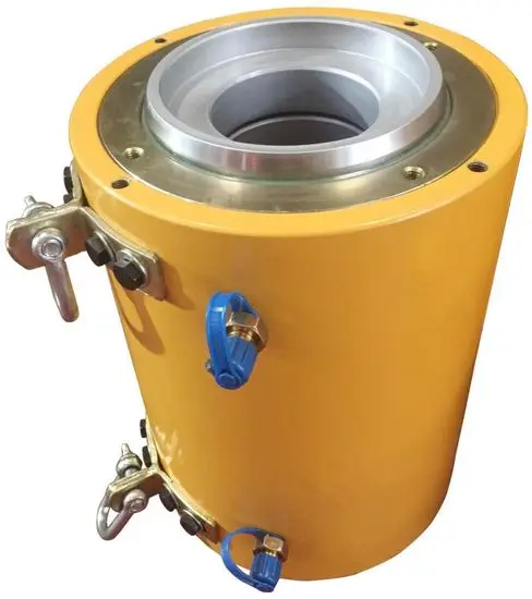 400 Tons Ydc Post Tension Equipment Prestressed Hydraulic Jack Multi Strands Hollow