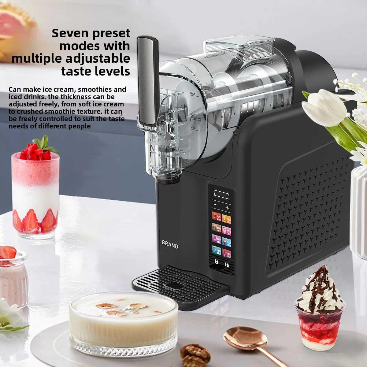 Commercial Food Beverage Smoothie Slushie  Ice Slash Puppie Slurpee Frozen Making Slushy Maker Slush Machine