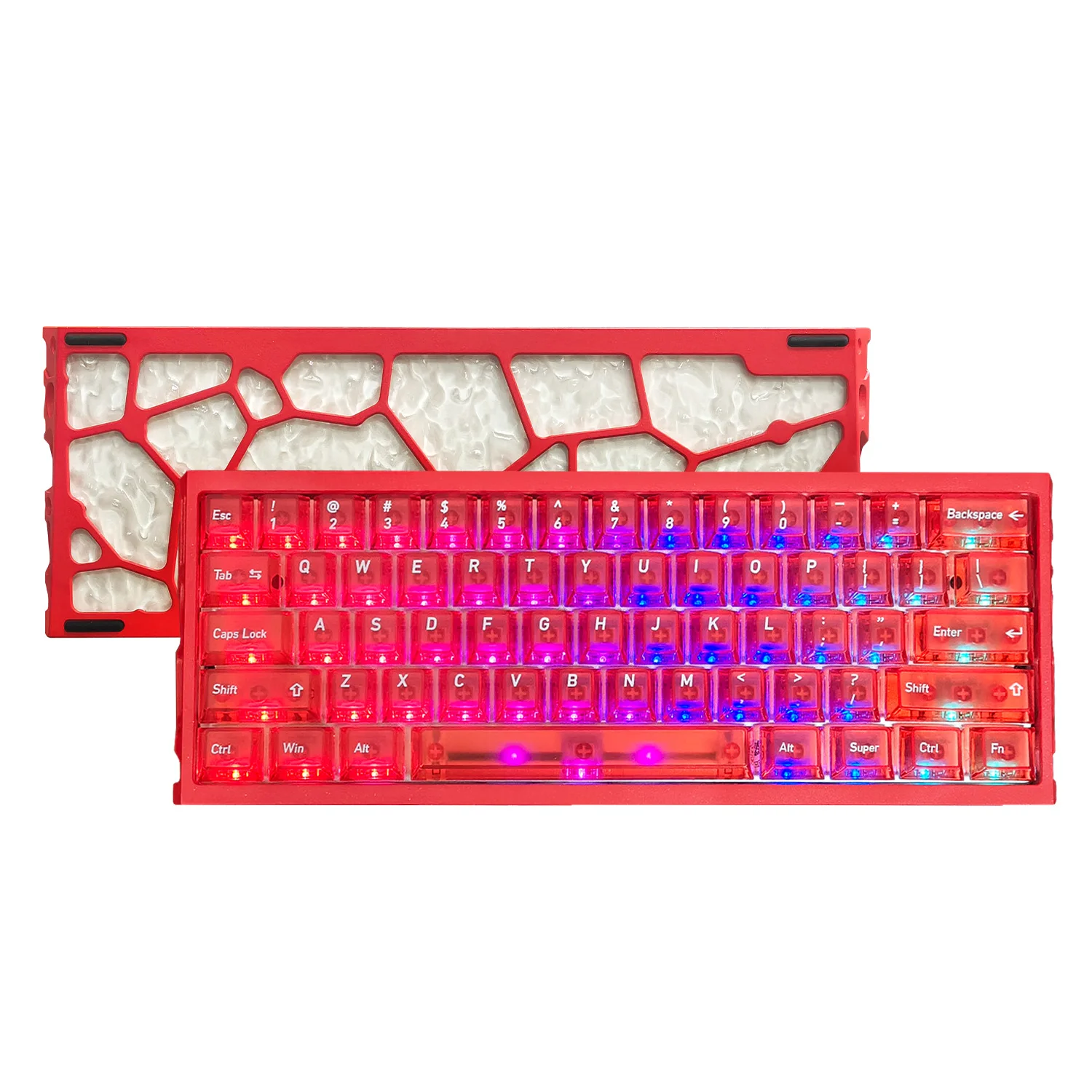 H60 Full Aluminum Mechanical Keyboard Hollow Frame Magnetic Switch Gaming Keyboard Tri-Mode 2.4G Bluetooth Wired Esports