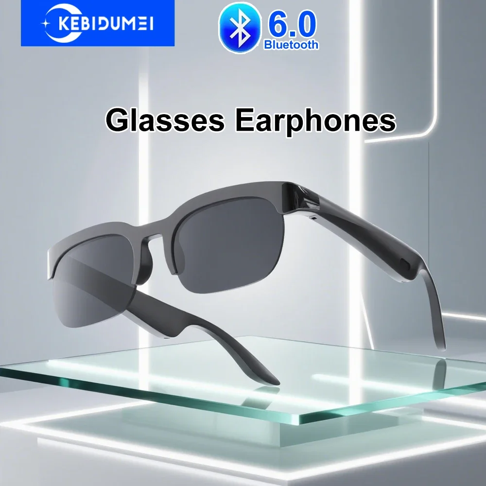 Bluetooth 6,0 gafas de Audio auriculares inalámbricos al aire libre estéreo HiFi auriculares con reducción de ruido gafas casuales auriculares